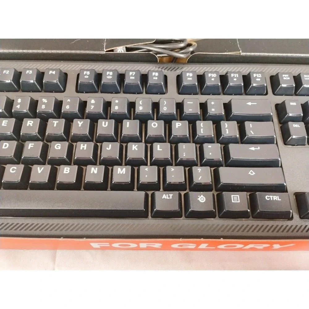 SteelSeries Apex 100 Keyboard Vibrant Blue Illuminated Backlighting LED New Open